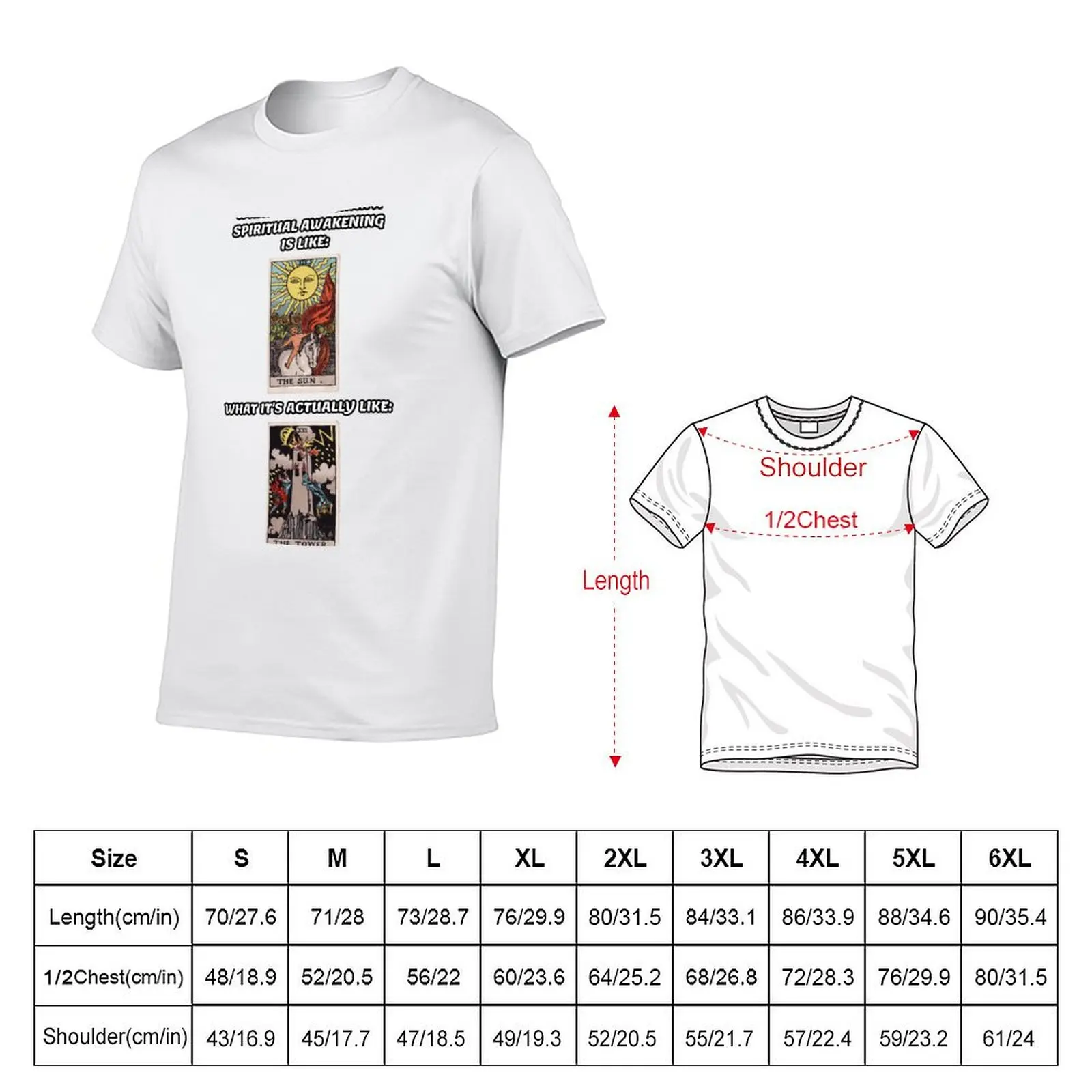 What People Think a Spiritual Awakening Is Like vs. What It's Actually Like - Tarot Memes T-Shirt for a boy sweat Men's clothing