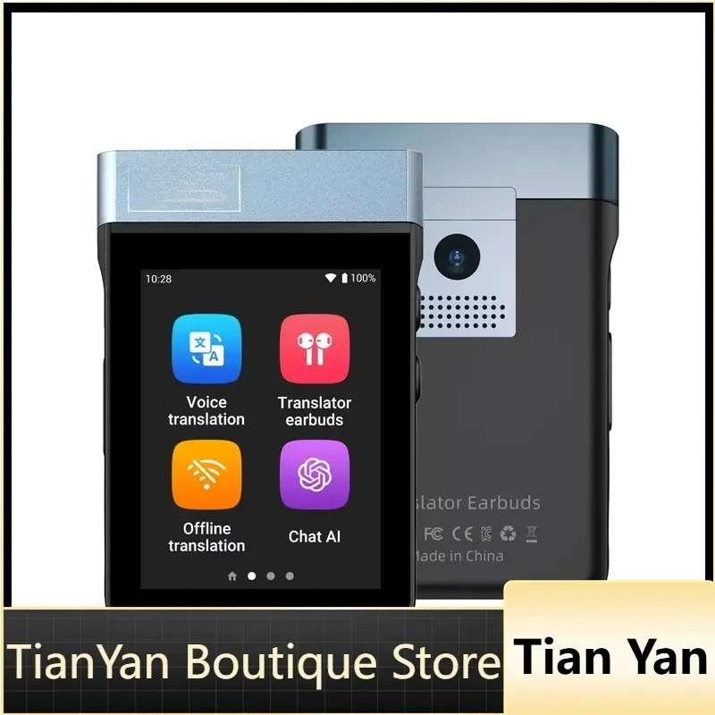 EE1 for A9S AI Translation Earbuds HD Touch Screen Real Time Two Way Voice Translation Offline Online
