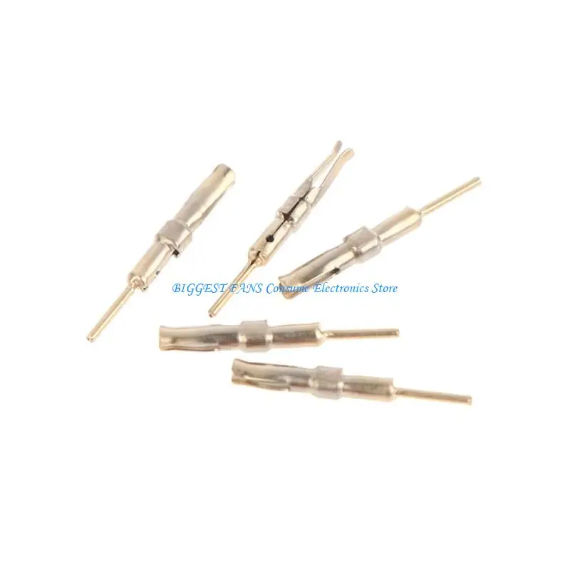 F68B 50/100Pcs 1mm Metal Female Connector Terminal Sockets For IN12 IN18 QS30-1 QS27-1