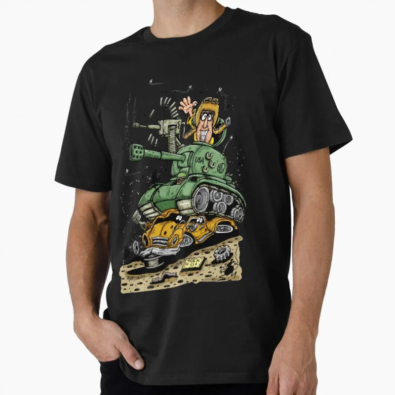 

Crazy Tank Drivver 80s Retro Arcade game Metal Slug Vintage Gift shirt 100% cotton Print Graphic Clothes All size S-6XL Tops