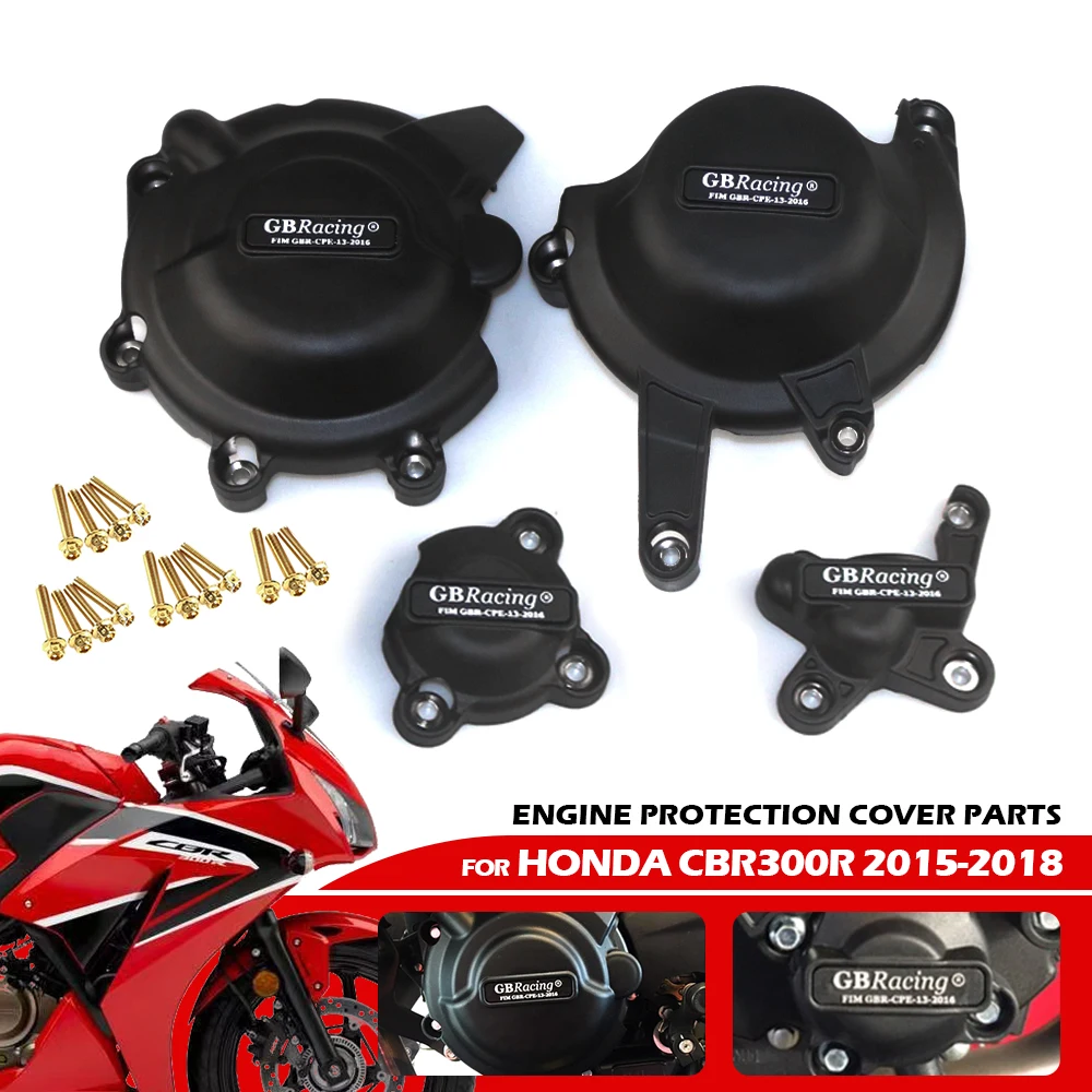 

Крышки двигателя для HONDA CBR300R и CB300R 2015-2018, защитные крышки двигателя мотоцикла, защита двигателя, аксессуары для гонок