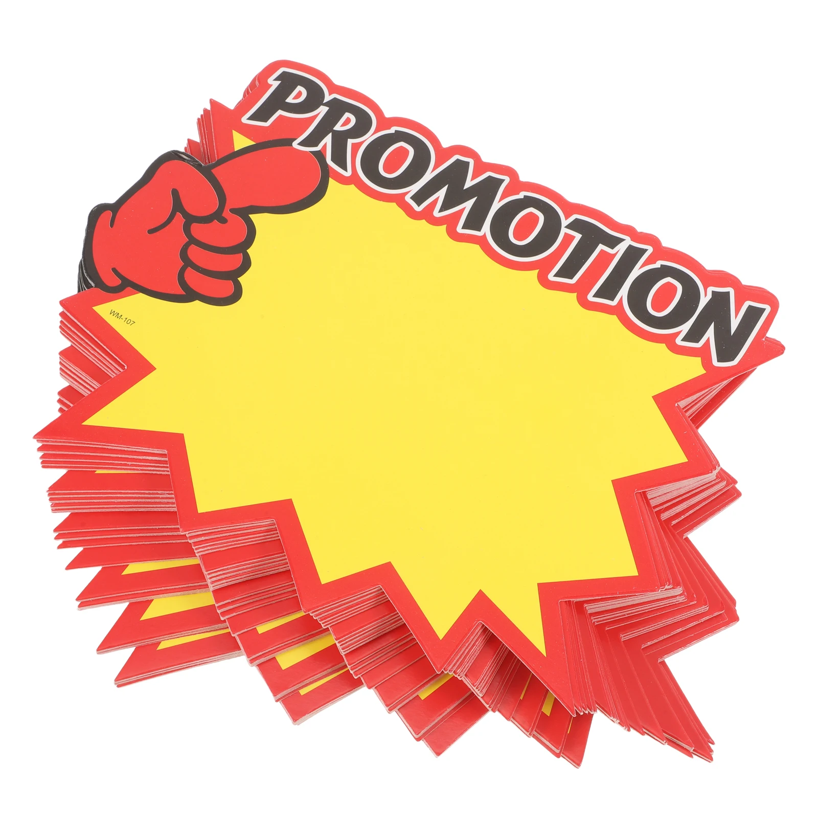 

100 Pcs Price Tag Retail Sale Stickers Commodity Signage Promotion 230g White Card Labels