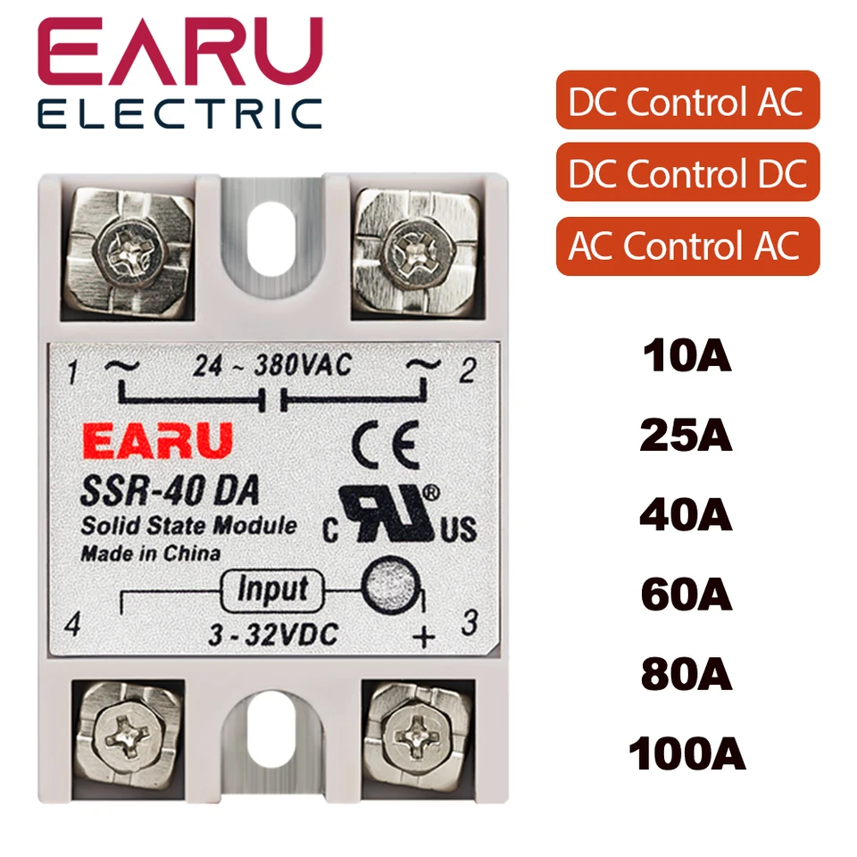 SSR-25DA SSR-40DA SSR-40AA SSR-40DD SSR 10A 25A 40A 60A 80A 100A