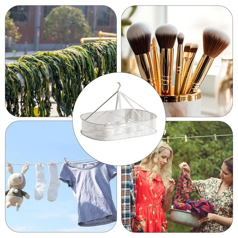 Hanging Clothes basket drying net Sweater socks Laundry special Drying Rack Fruits Flowers Vegetables Fish Herb spices dryer