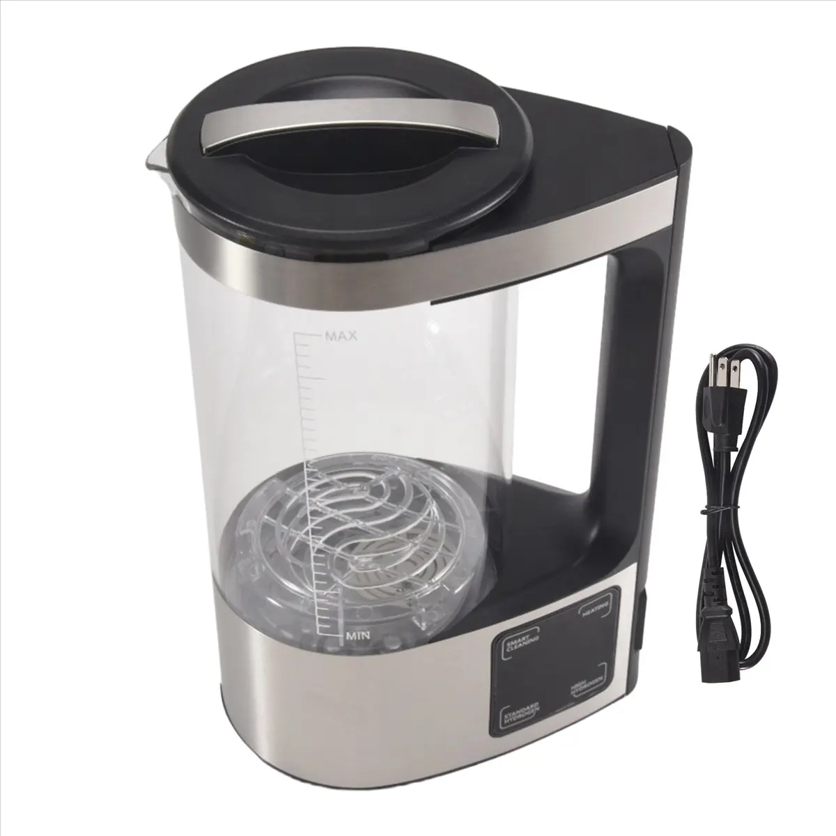 ABNH 2L Rich Hydrogen Water Bottle Alkaline Water Ionizer Machine Water Filter Drink Hydrogen Water Generator US Plug