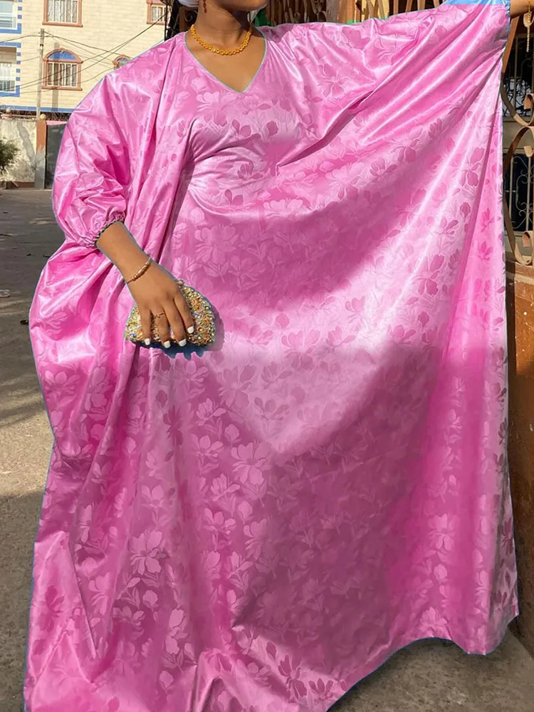 

Elegant Bazin Long Dresses for Women - African Dress for Ramadan Parties, Stylish and Chic Attire for Special Occasions