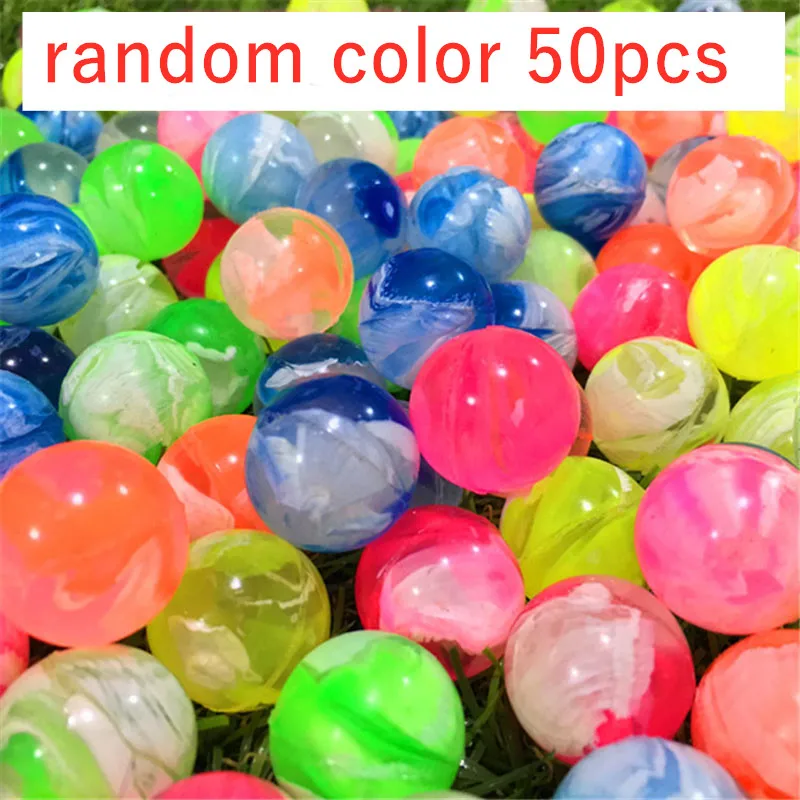 

20/100Pcs Rubber 19mm Cloud Bouncy Balls Funny Toy Jumping Balls Mini Neon Swirl Bouncing Balls Cat Dog Toys