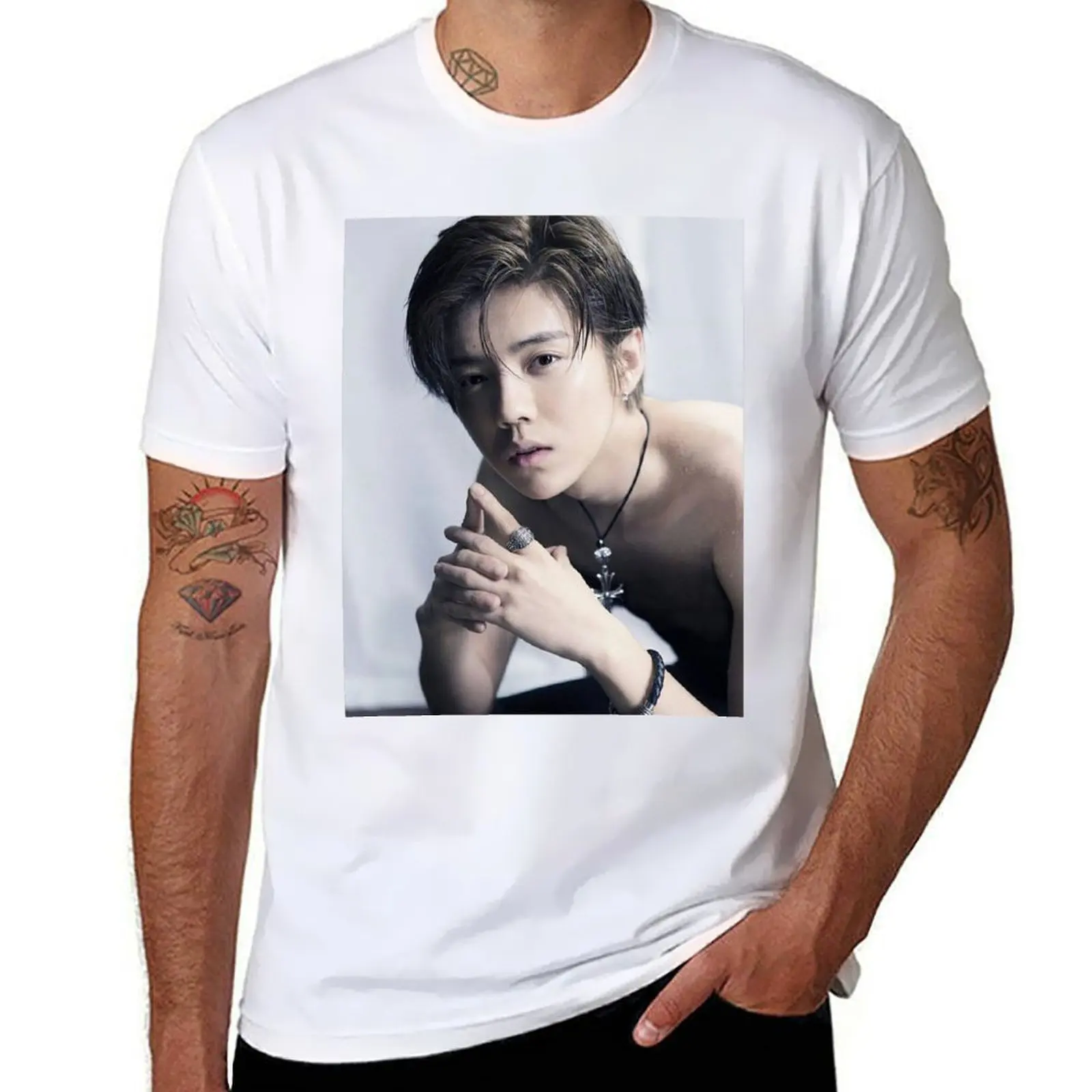 Футболка Luhan, забавные футболки, темный юмор, мужская футболка, мужская футболка из плотного хлопка, хлопковая футболка высокого качества