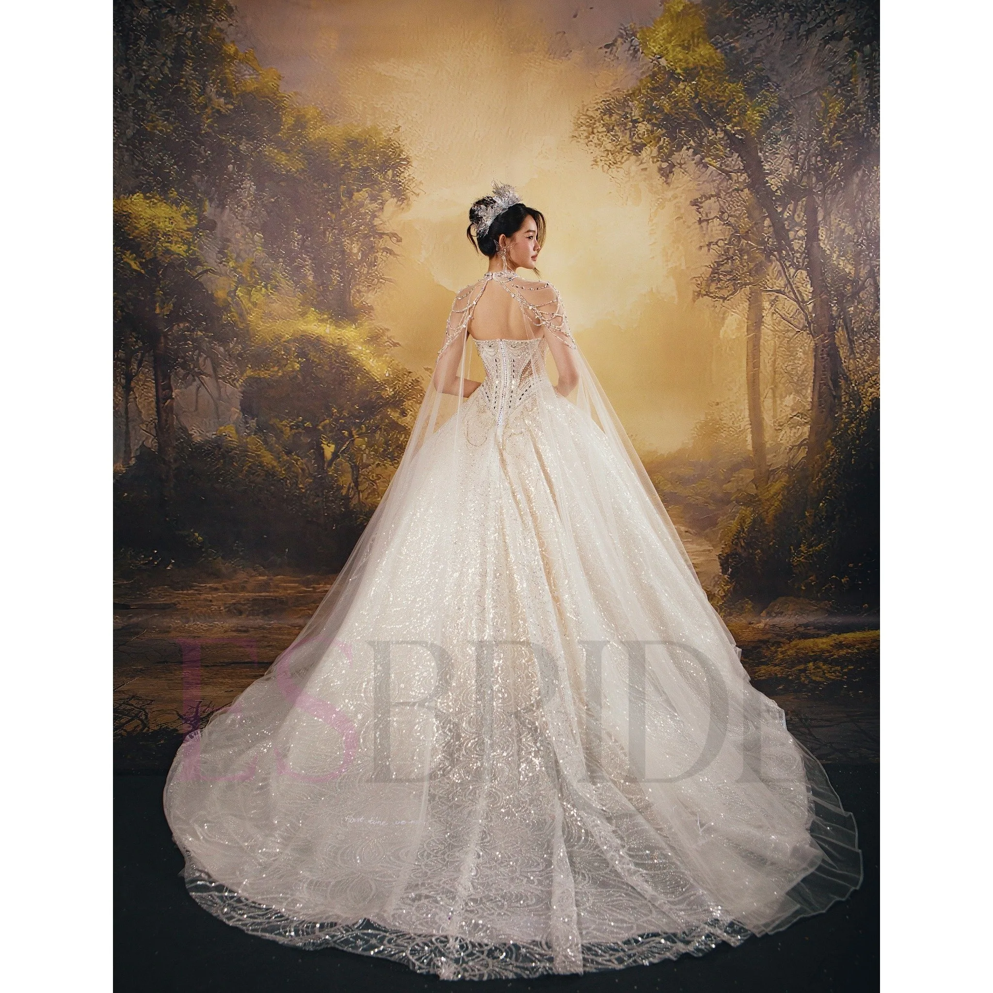 ESBRIDE Elegante abito da sposa bianco Abito da sposa modesto senza spalline Abiti da sposa senza maniche Abiti da sposa personalizzati per la sposa
