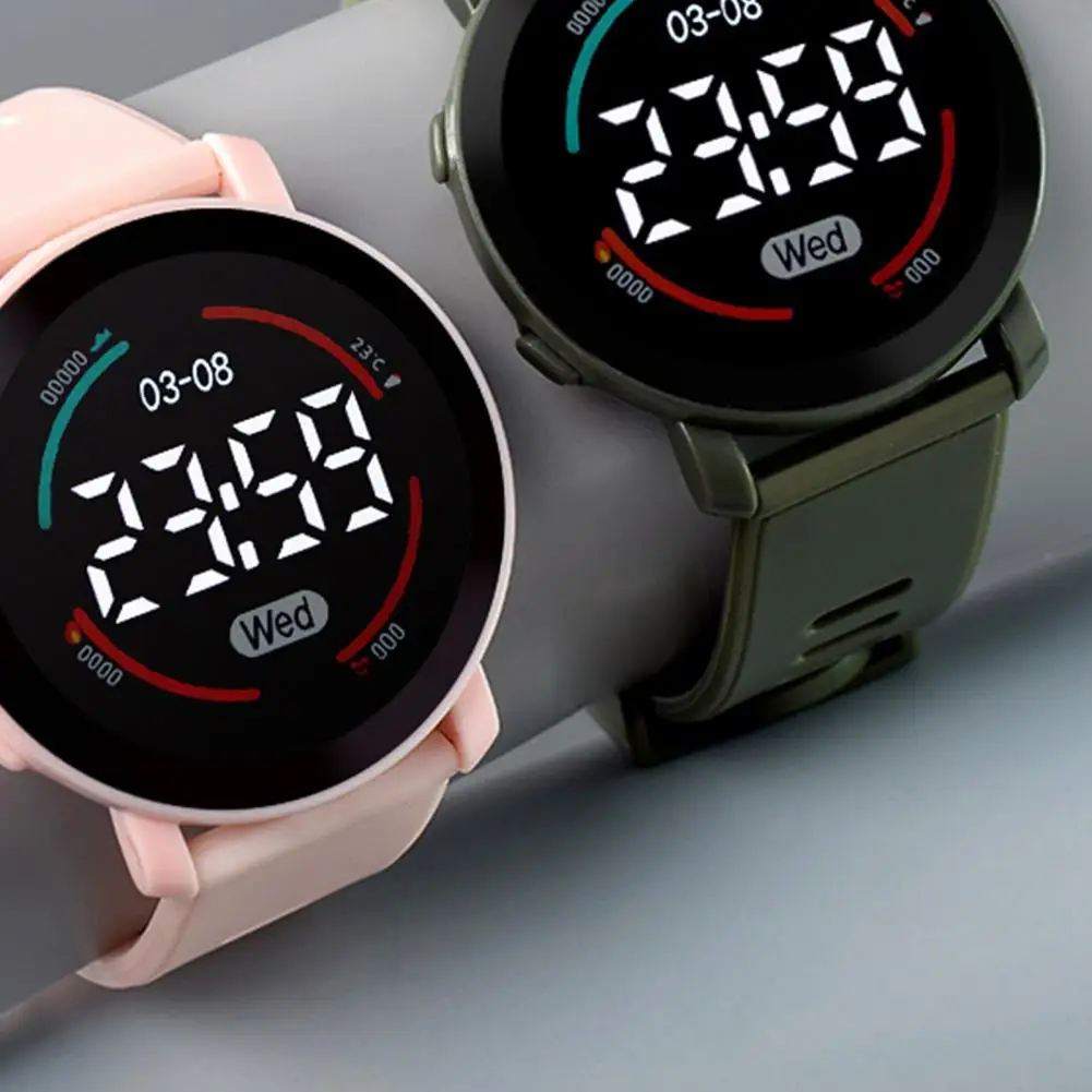 Electronic Watch Life Waterproof Button Operation LED Sports Digital Wrist Watch Birthday Gift for Student