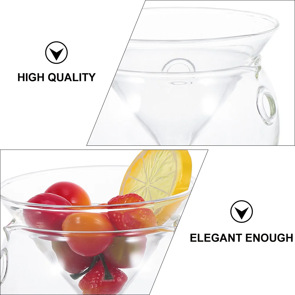 

Элегантная прозрачная стеклянная салатница для хранения фруктов и овощей, прозрачная стеклянная посуда для хранения продуктов для вечеринок, свадеб