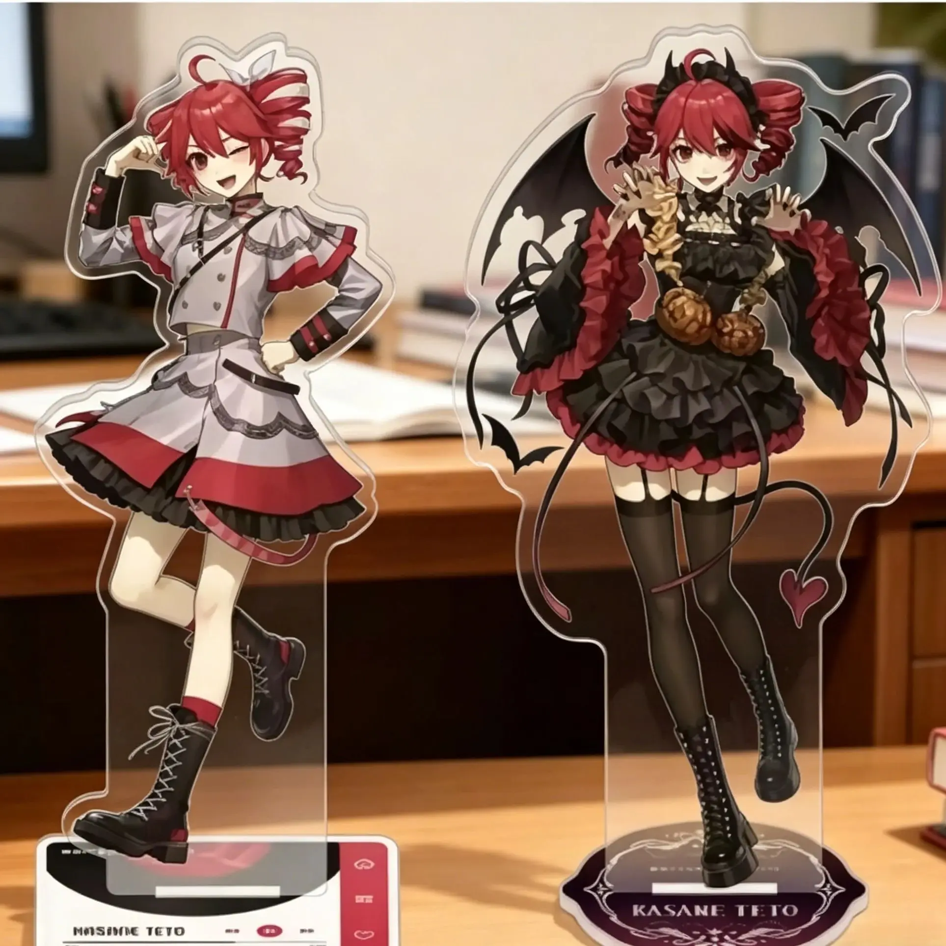 Formula Server Kasane Teto Acrylic Stand Figure Project Virtual Idol Anime Keychains Cute Delicate Card Brooch Room Desk Decor