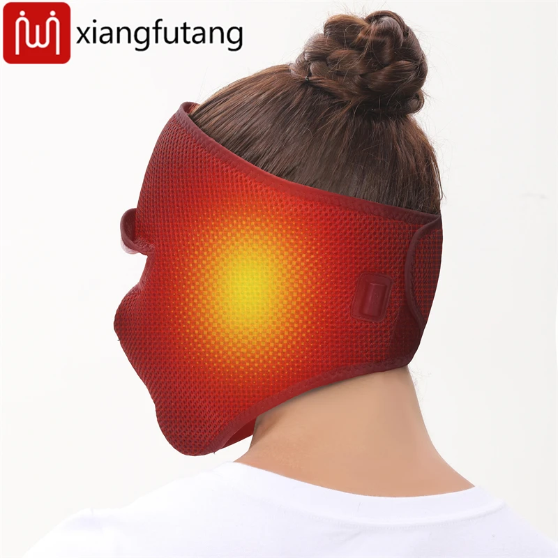 

Electric Heated Face Mask/Facial Heating Pad - 3-Level Heat & Timer - Facial Muscle Relax - Warm Compress for Daily Skin Care