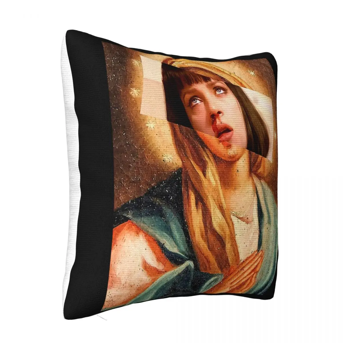 Pulp Fiction Mia Wallace Madonna Printed 9081 2021 Rap Music Designs New Top Cartoon Character Low Price Pillow Case