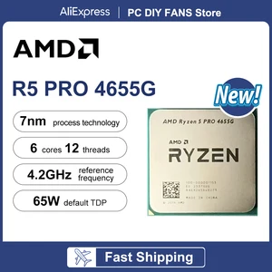جديد AMD Ryzen 5 Pro 4655G R5 4655G 6 النوى 12 خيطا 4.2 جيجاهرتز 7 نانومتر DDR4 وحدة المعالجة المركزية رسومات مدمجة Radeon Vega 7 مقبس AM4 ولكن بدون مروحة أفضل 10 مبيعات رسومات مدمجة لمعالج Xeon - رقم 9