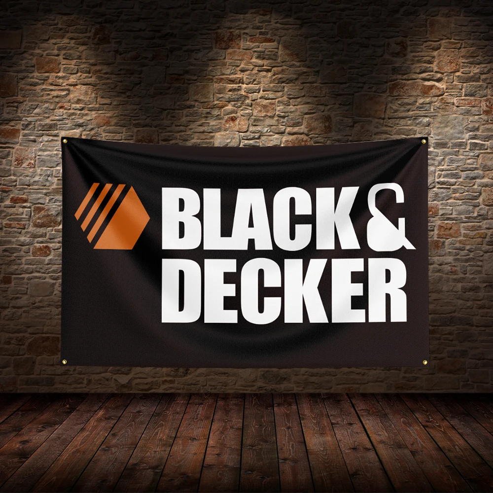 

3x5 Ft B-Black&Decikers Flag Polyester Printed Car Flags for Room Garage Decor