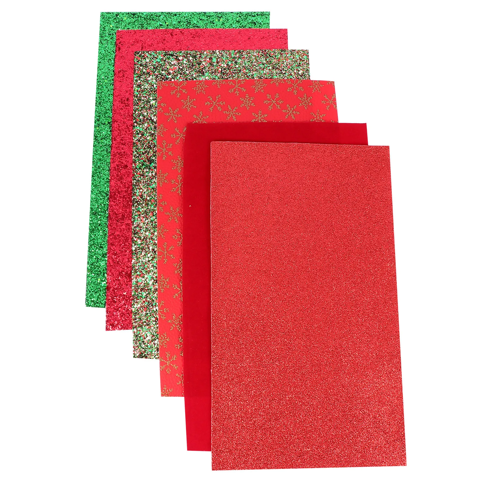 

6 Sheets Christmas Themed Sheets Set for Earrings Making DIY Accessories High Quality Synthetic Comfortable