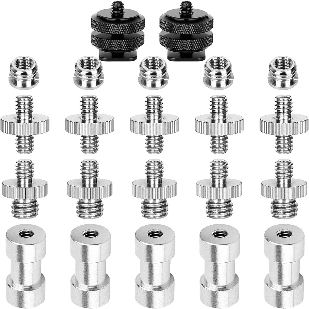 Universal Camera Screw Mount Set 1/4 Inch and 3/8 Inch Conve