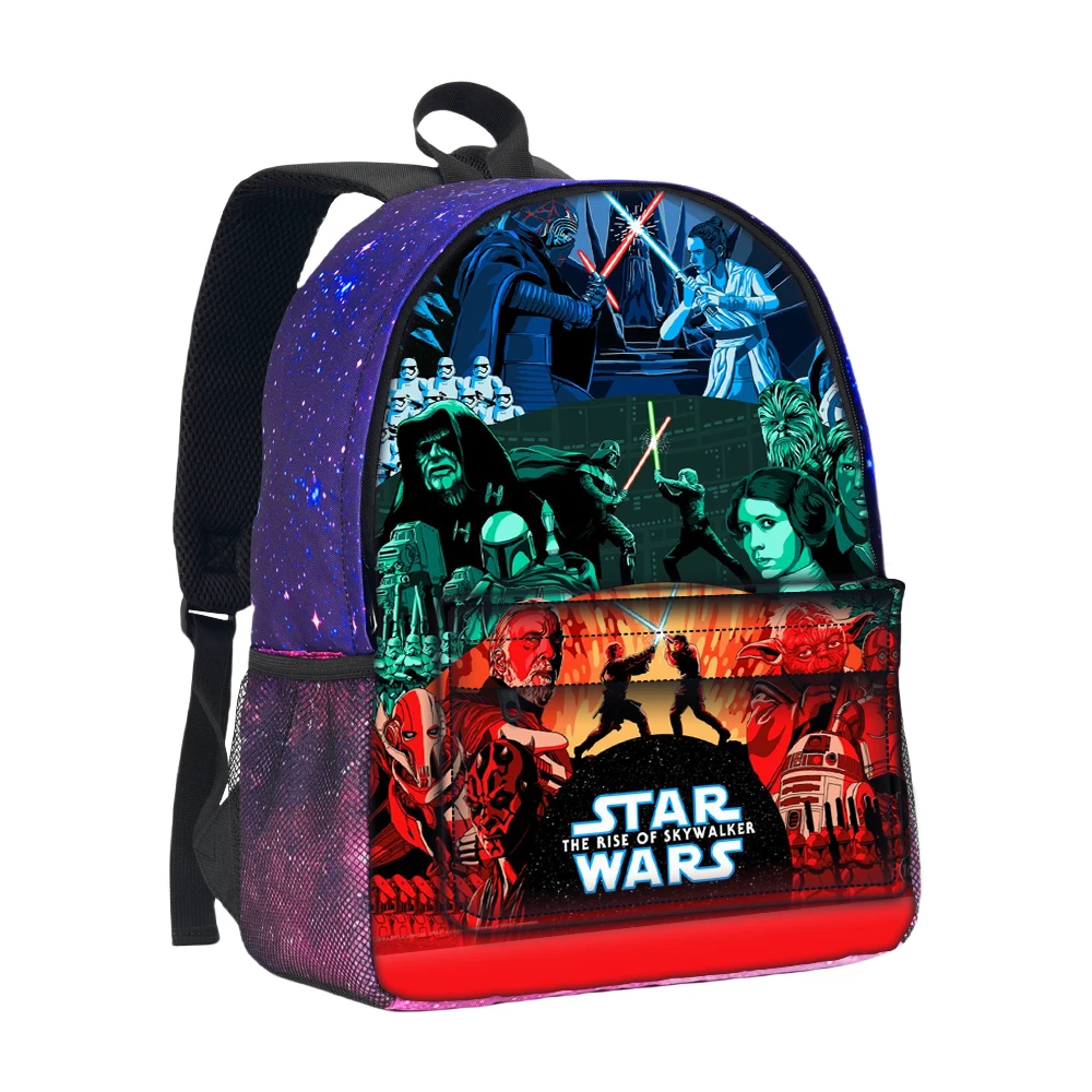 Star Wars Movie Starry Sky Backpack School Bag Large Capacity Mochila Rucksack School Boys Girls Backpack Knapsack