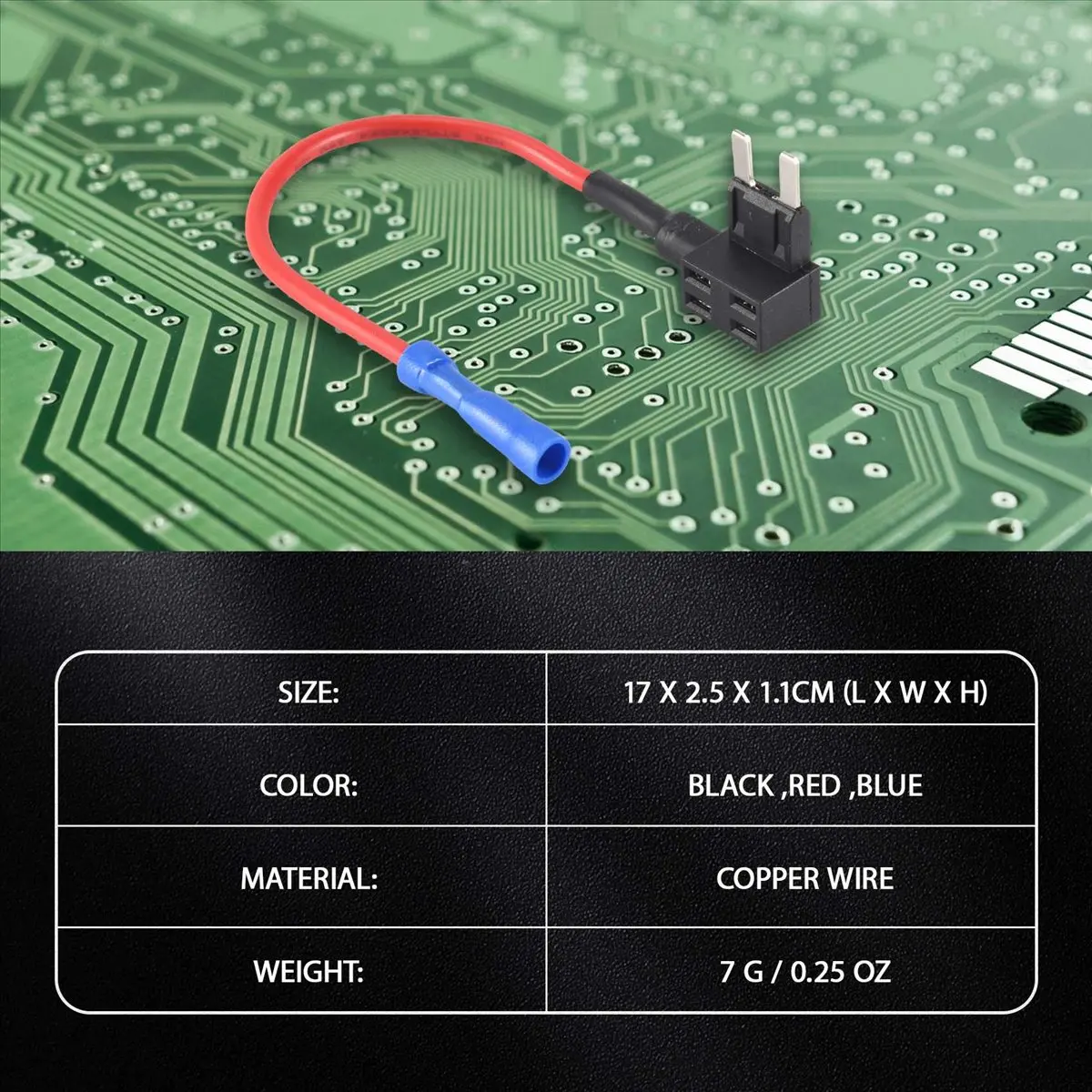 ●2-Insert blade fuse adapter voltage tap for Automotive Fuses APS ATT Mini low profile