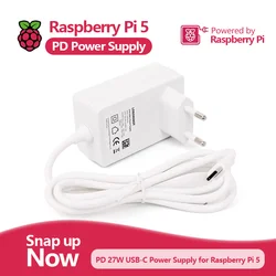 Raspberry Pi 5 PD Power Adapter Raspberry Pi 5 5B 5th Generation USB Type-C Power Cable