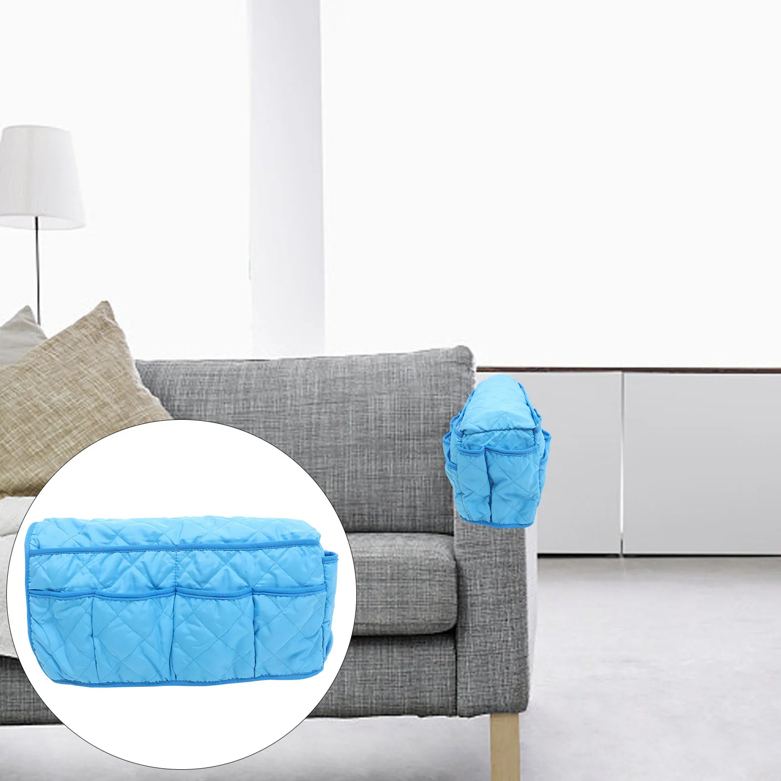 

Sofa Organizer Recliner Storage Bag Slip-Resistant Couch Side Organizer With Pockets For Phone Books Living Room