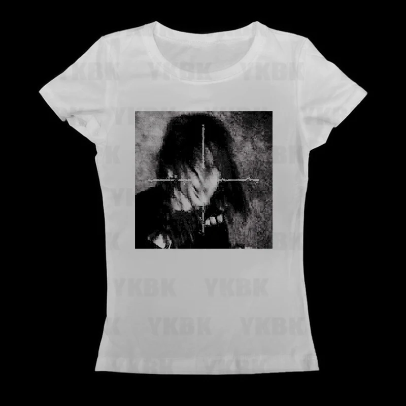 Mode Lässig Japan Y2K Drucken Anime Brief Goth 90s Frau Kleidung Frauen Harajuku Straße Mädchen Oansatz Kurzen Ärmeln T-shirts