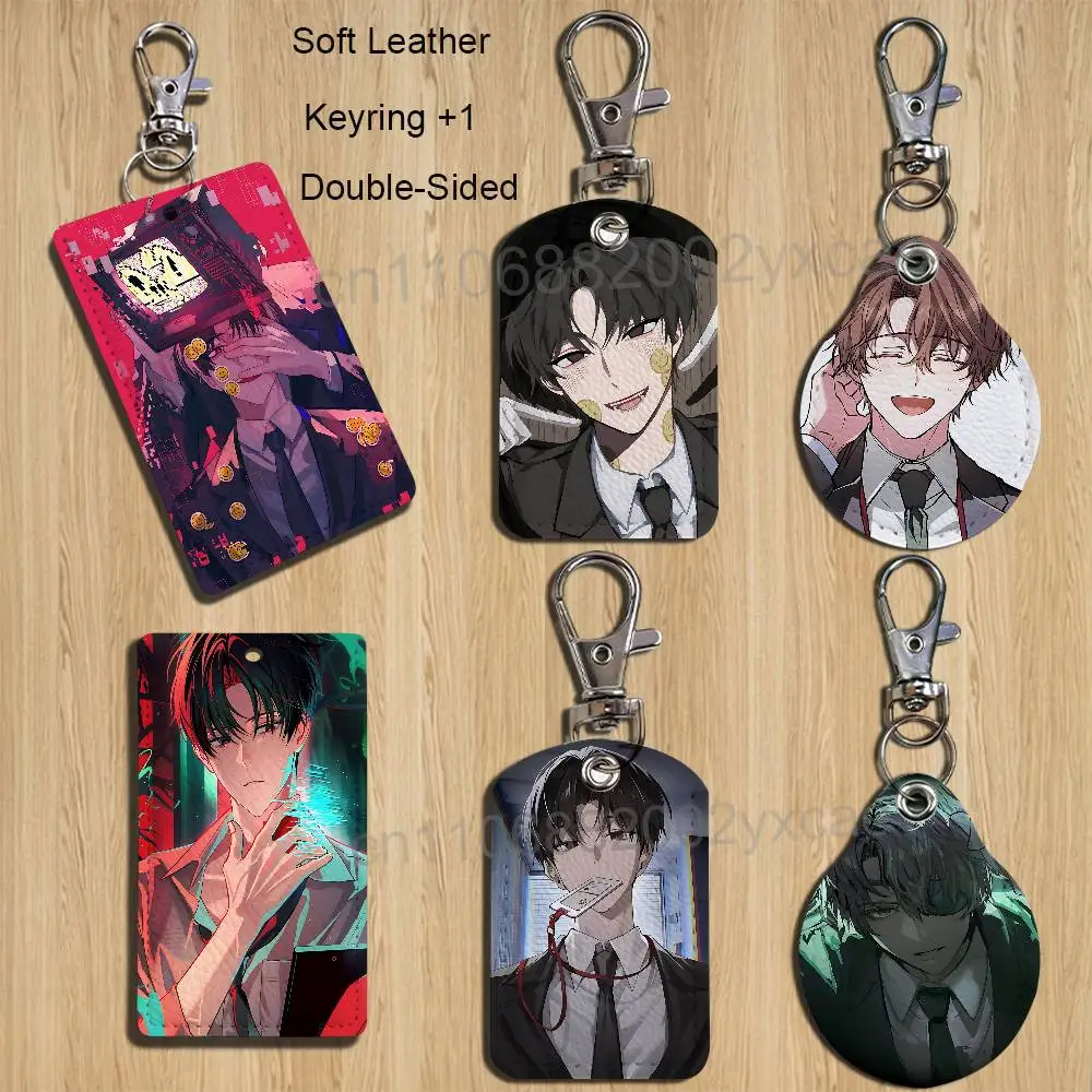 Porte-clés GDCG Baek Saheon Kim Soleum, adapté pour cartes de métro, cartes bancaires, cartes de bus, porte-badges, porte-cartes de crédit texturé