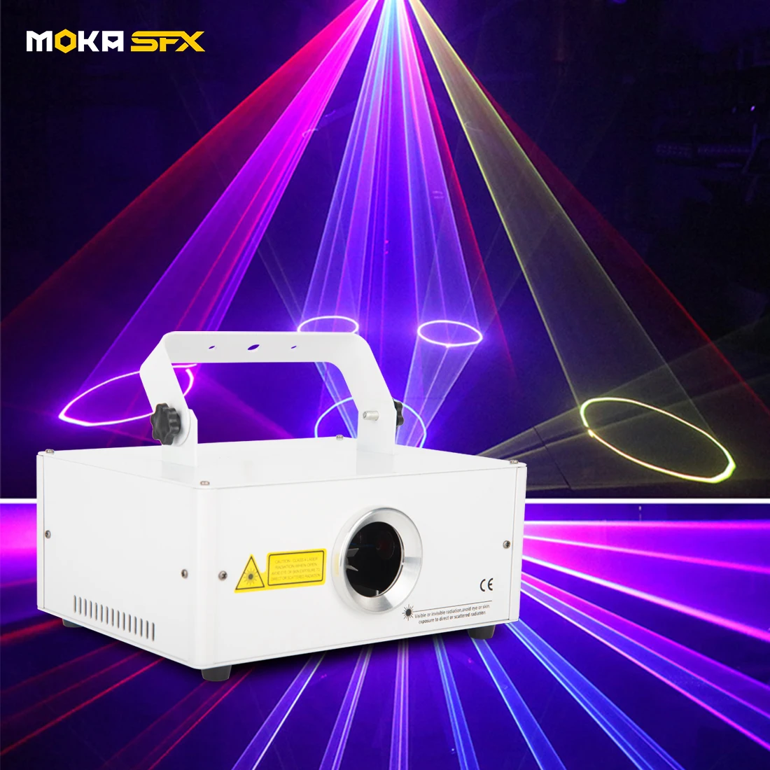 

MOKA SFX 500mw Laser Light RGB Laser Projector Scanner Animation DMX Beam Laser Stage Light For DJ Disco Show Home Party