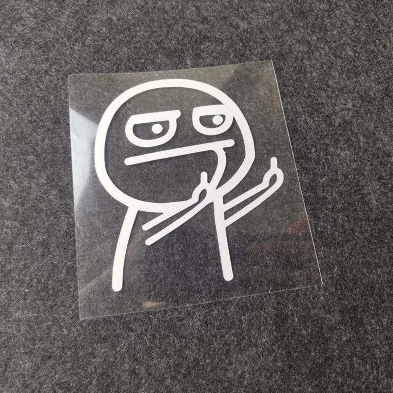 10.5x12cm Creative Funny Car Stickers Middle Finger Styling Auto Windshield Door Trunk Window Decals Car Accessories Exterior