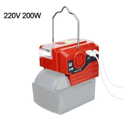 For Milwaukee M18 20V Power Inverter 220V 200W AC OUTLET with USB Port&Type-C Port