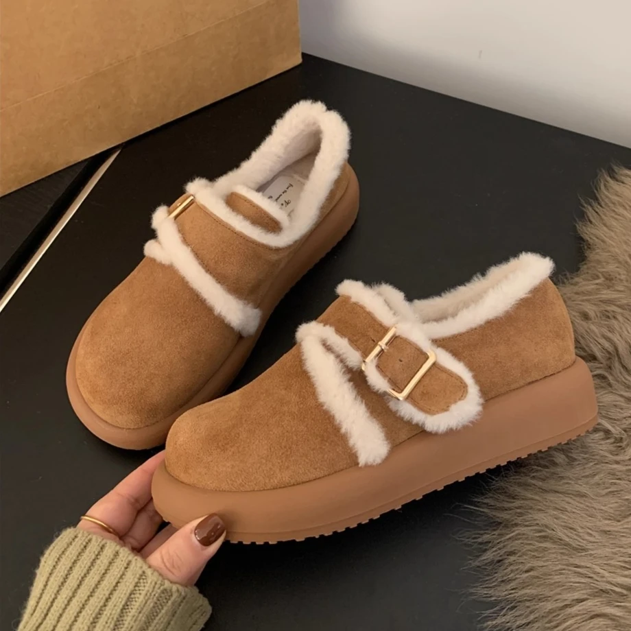 Women Snow Boots Fl… - image