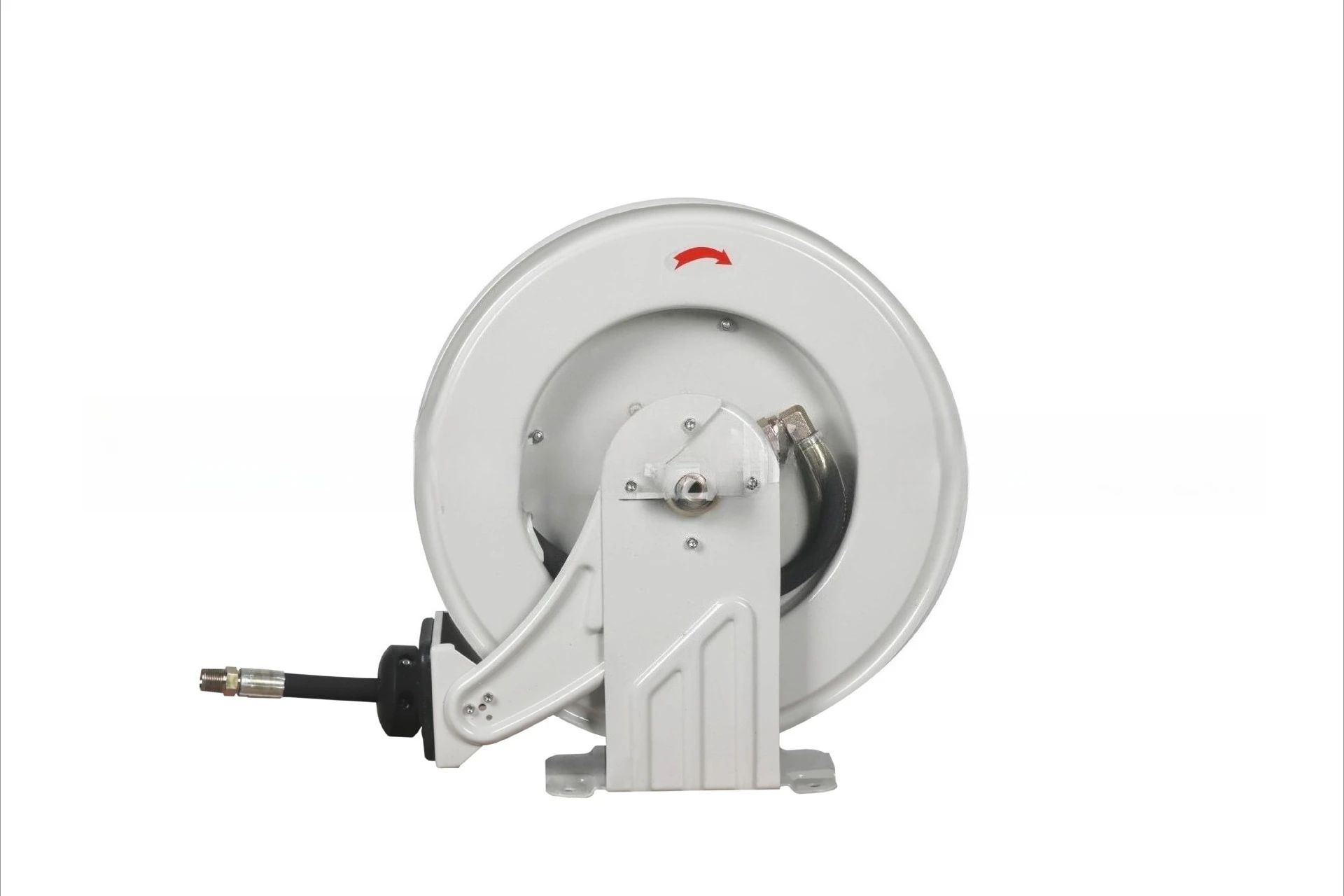 2025 1/2 "10 متر 15 متر مثبت على الحائط قابل للسحب التلقائي الترجيع زيت الربيع زيت التشحيم بكرة خرطوم