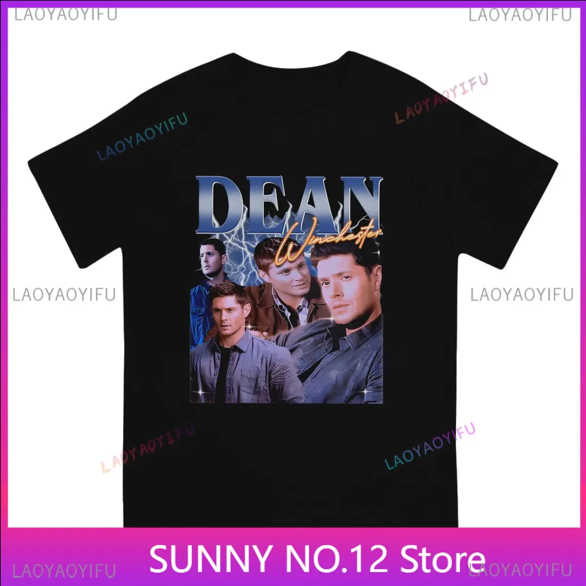 Dean Winchester Man TShirt Popular Supernatural Dean Individuality Famous Harajuku Sweatshirts Hipster Top Customized Tee