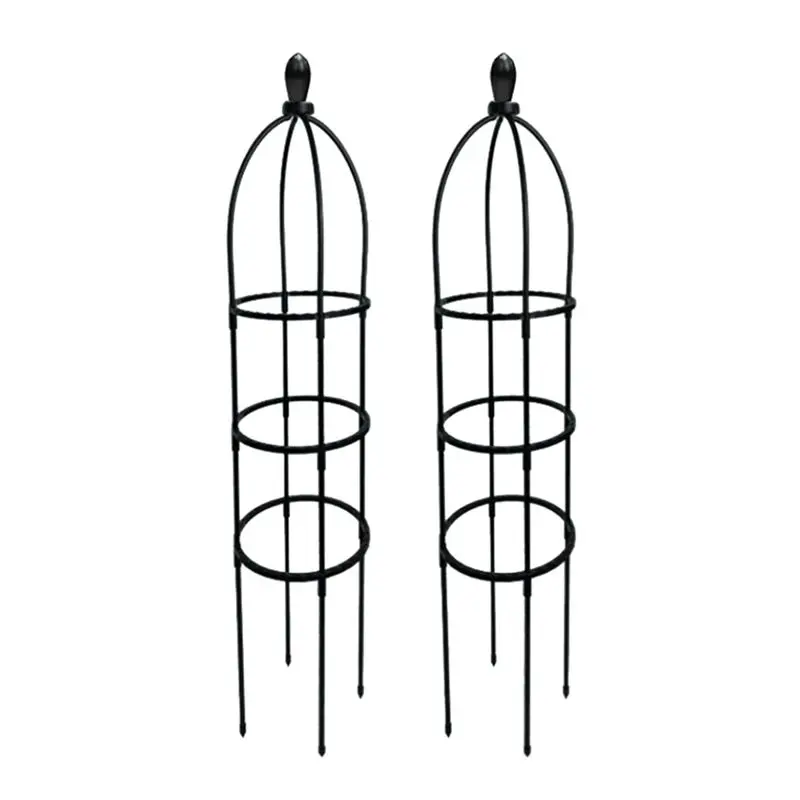 

A84E-Climbing Plant Obelisk Trellis, Garden Trellis, Climbing Vine Plant Stand, Flower Stand, Plant Tower,2Pcs