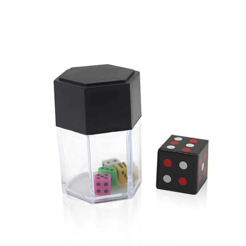 Dice Bomb Magic Tricks Colorful Explosion Dice Big to Small Magia Appearing Close Up Bar Gimmicks Props Accessories Comedy Toys