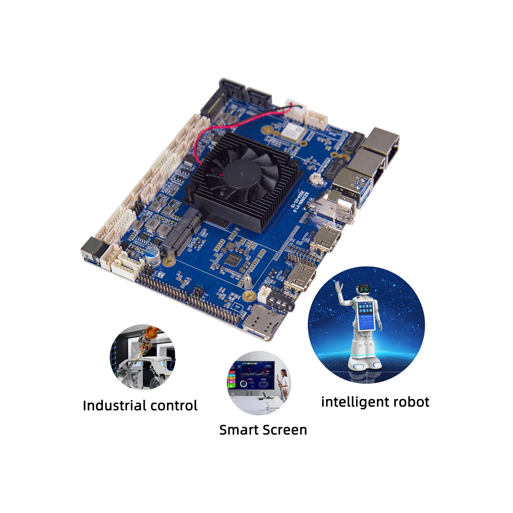 Android 12 Lvds Edp 4G 5G LTE SIM 8K Mini Smart Ai Board Embedded Desktop Motherboard Rockchip Rk3588 Processor