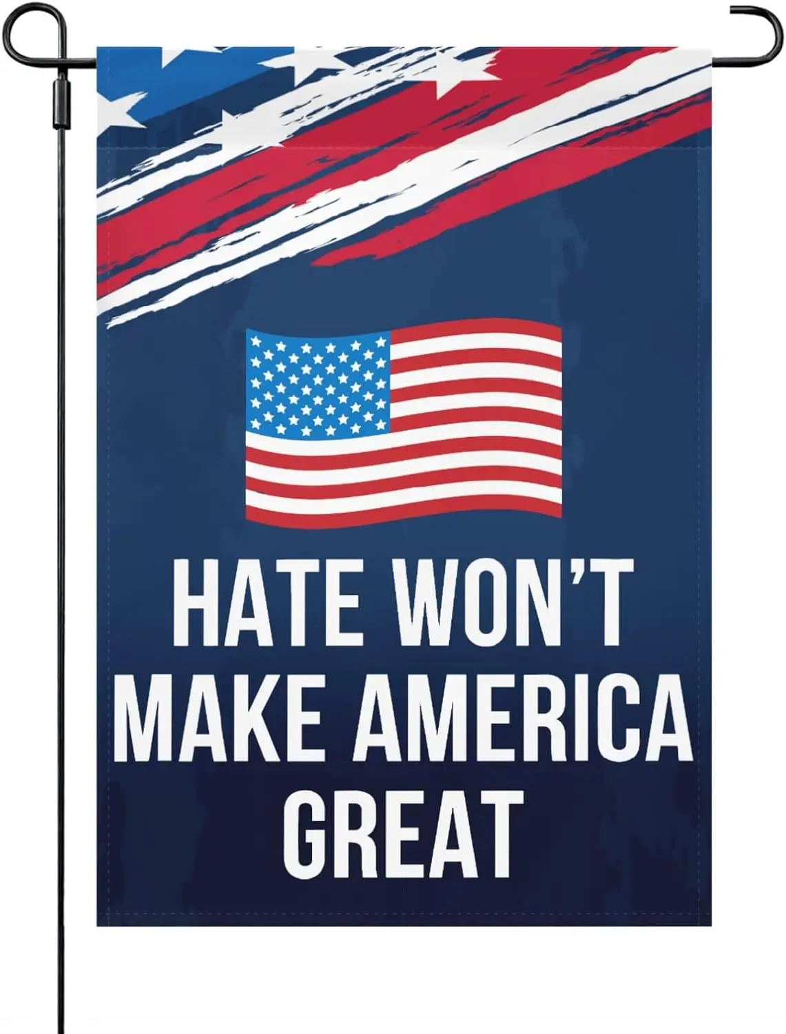 Hate Wont Make America Great House Flags One Size Double Sided, Retro Garden Flag Double Sided For Yard Small Garden Flag One Si