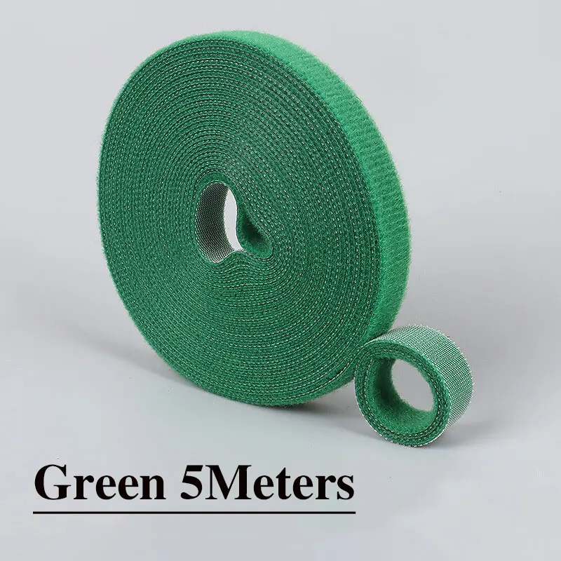 5M/Rolle 10/15/20/25/30/50mm Doppelseitiges Klettband Wiederverwendbares Befestigungsband Kabelbinder für DIY Heim Büro Kabelbündelung