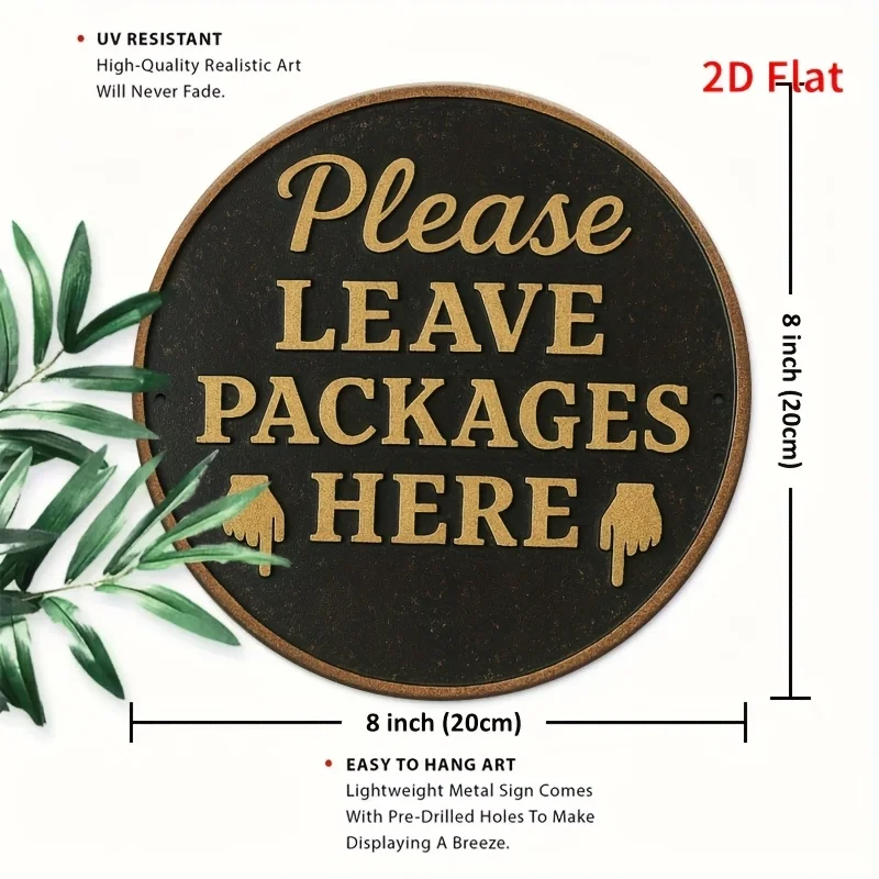 2D Flat, 2D Flat 1pc aluminum sign with 