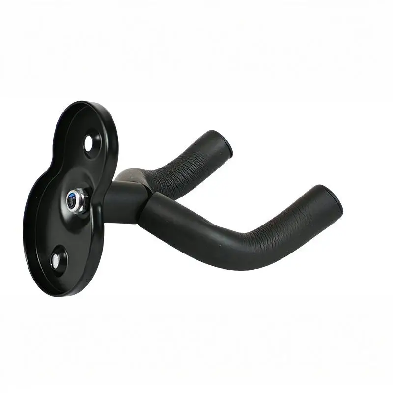 Heavy Duty Adjustable Guitar Wall Hanger Metal Construction for Guitar Bass Ukulele Home Studio Storage