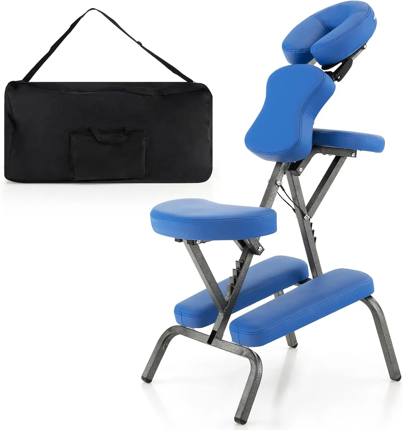 Sillón de masaje plegable, sillón de tatuaje de altura ajustable, sillón de terapia portátil, sillón de masaje plegable con bolsa de transporte