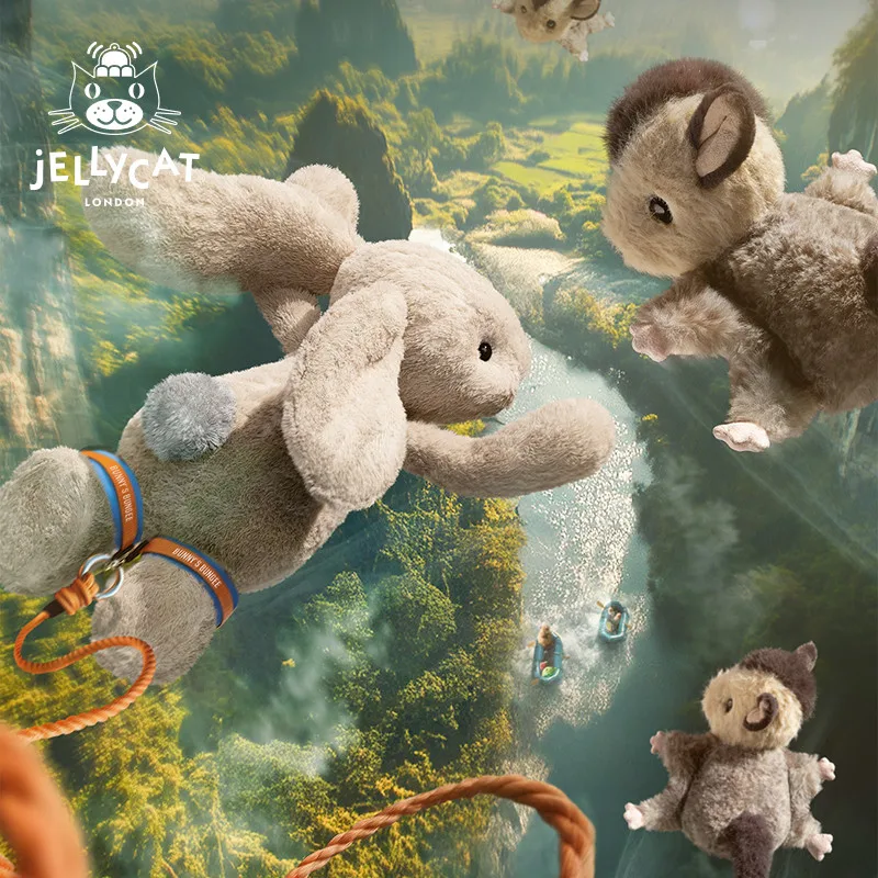 

Оригинальная плюшевая игрушка Jellycat Lolly Sugar Glider из Великобритании: супермягкая, милая летающая белка, забавная мягкая кукла-украшение, подарок для всех возрастов