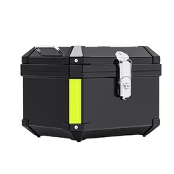 Caja trasera de motocicleta de gran capacidad, maletero desmontable, ABS, diseño reflectante, caja de herramientas con cerradura antirrobo de acero inoxidable, 29L/45L