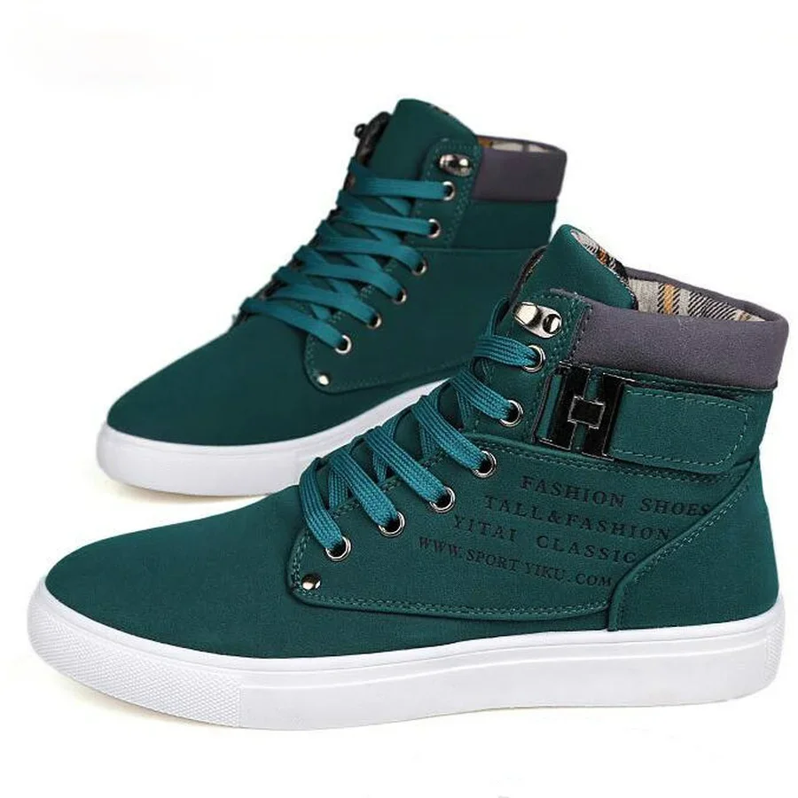 

Men's High Top Casual Shoes Spring/Autumn High Top Sneakers High Quality Retro Fashion Men Boots