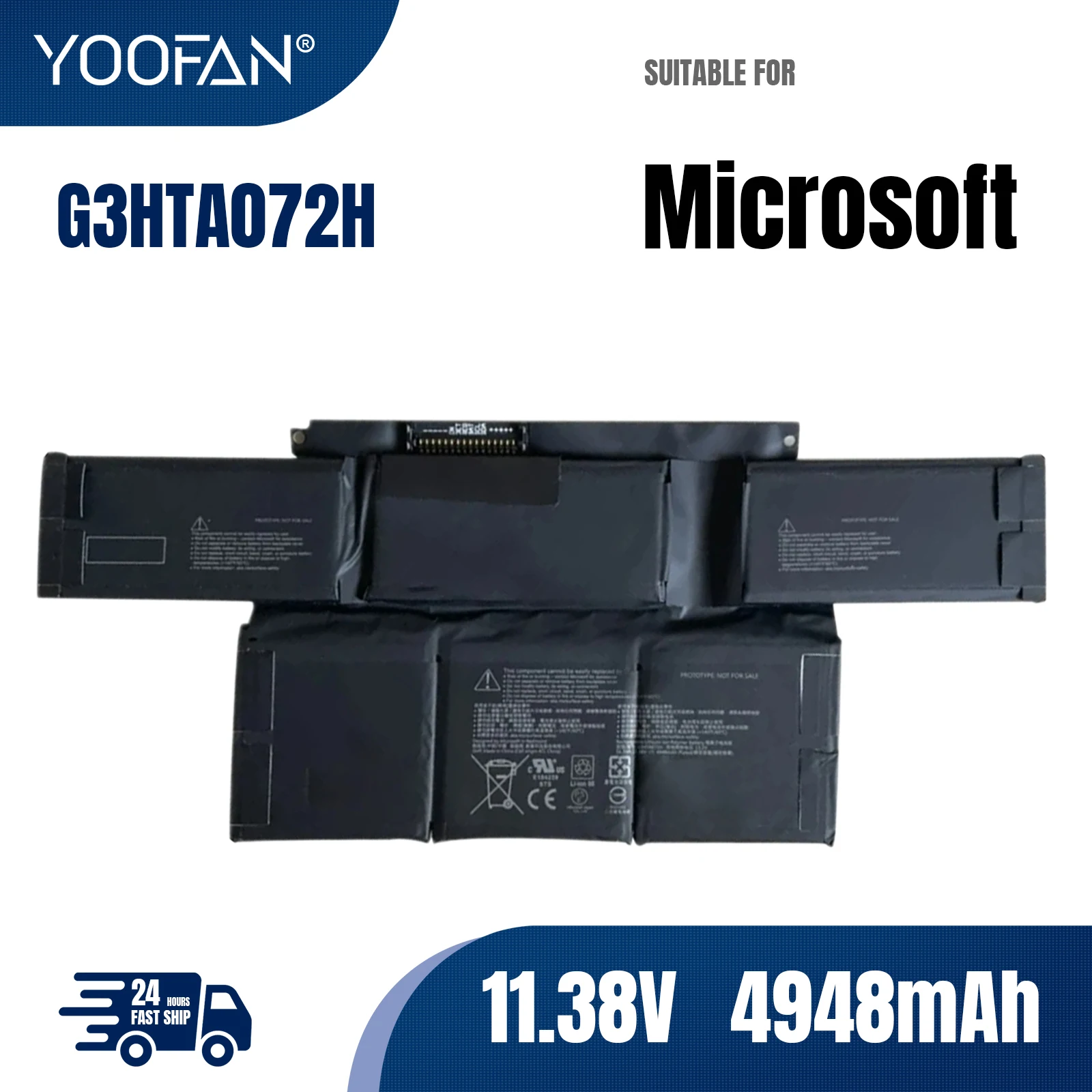 YOOFAN G3HTA071H G3HTA072H Laptop Battery For Microsoft Surface Laptop 2 Studio 1964