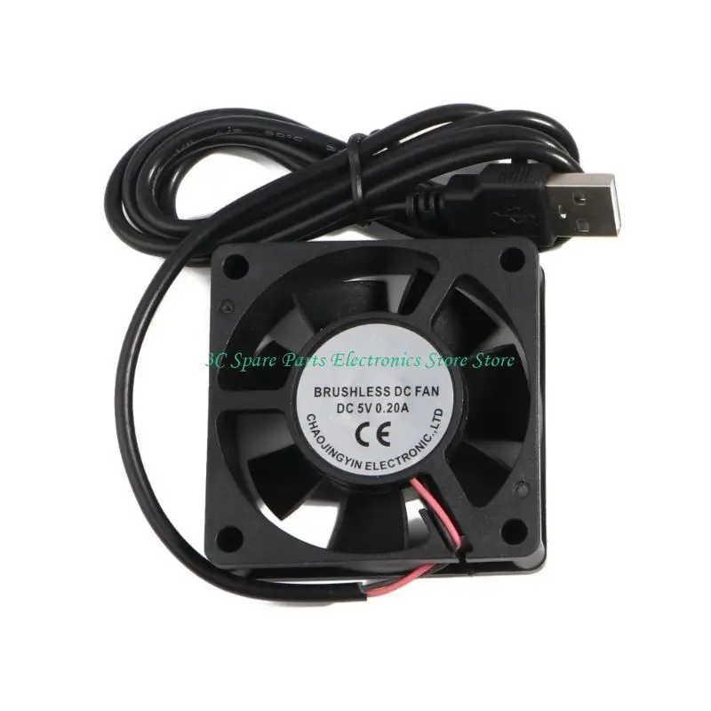 SZ 60mm 5V USB Connector Quiet Cooling Fan for DIY Cooling Router Game Box
