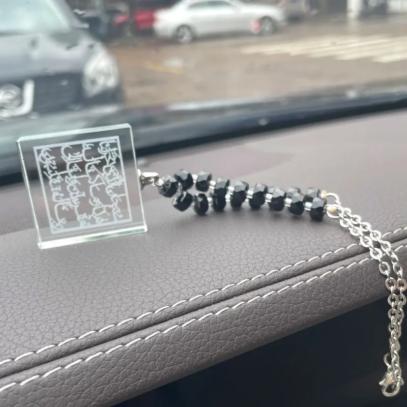 Islam muslim crystal beads Travel Dua Arabic rearview mirror car hanging car pendant