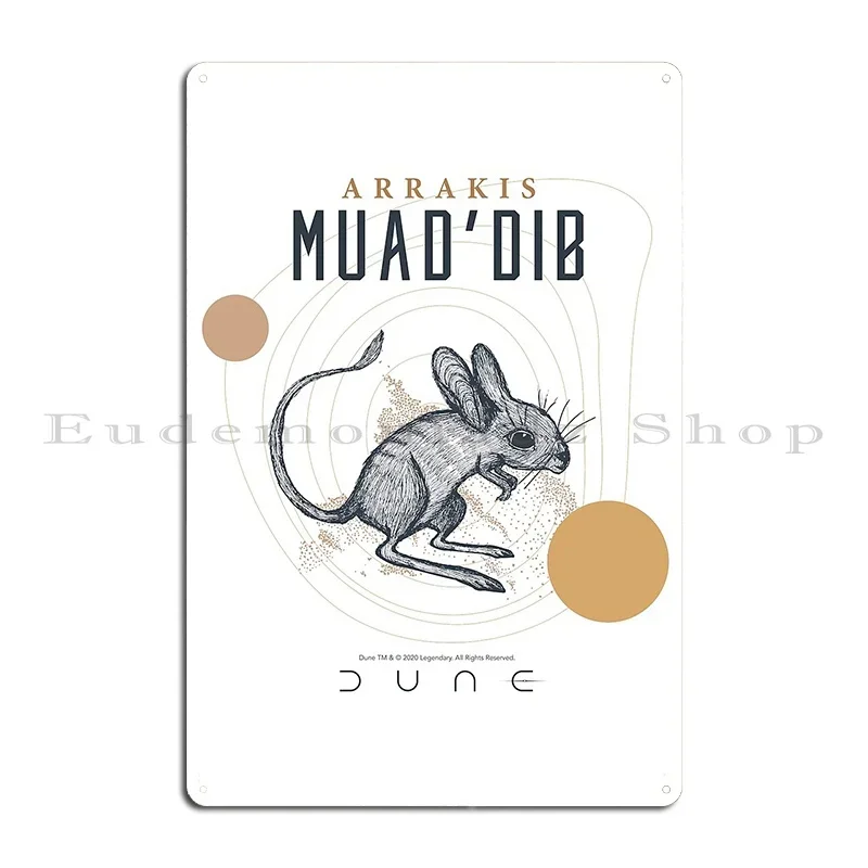 Dune 2020 Muadand 39 Dib Metal Plaque Poster Pub Create Kitchen Garage Bar Tin Sign Poster