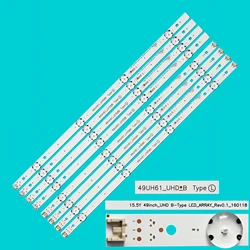 LED strip For 49UH610V 49UH603V 49UH601V 49UH620V 49UH6100 49LH5700 49LH5100 49UH61_UHD_A/B HC490DGN-SLNX5-514X 49UH6030-UD